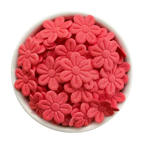 APLIQUE FLOR PRENSADA GOIABA - 50 UNIDADES