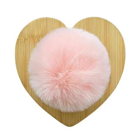 POMPOM DE PELÚCIA SALMON CLARO (8CM) - 2 UNIDADES