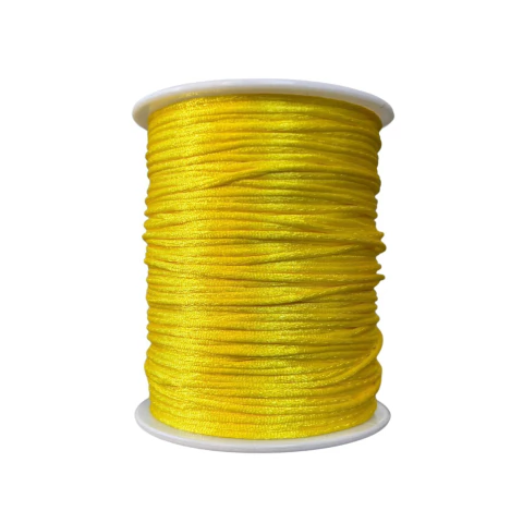 FIO DE SEDA RABO DE RATO AMARELO (1MM) - 10 METROS