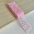 FITA DE RENDA BORDADA RAMOS 38MM - 2 METROS - Pink Aplique