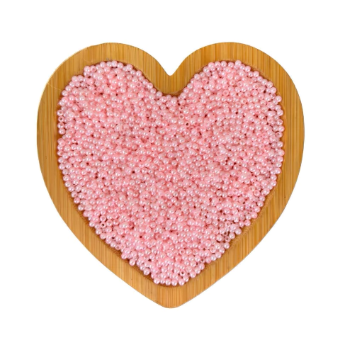 PÉROLA ABS COM FURO ROSA CANDY (3MM) - 50 GRAMAS