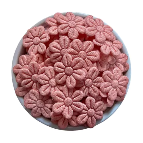 APLIQUE FLOR PRENSADA - ROSÊ - 50 UNIDADES