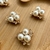 APLIQUE METAL PÉROLA COM STRASS - 2 UNIDADES - comprar online