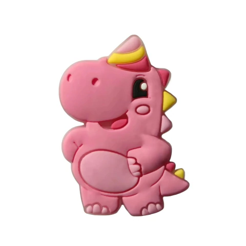 APLIQUE EMBORRACHADO BABY TUBE DINO ROSA - 2 UNIDADES