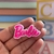 APLIQUE ACRÍLICO NOME BARBIE - 2 UNIDADES - Pink Aplique
