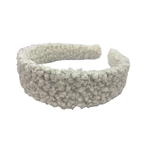 TIARA TEDDY (30MM) - BRANCO- UNIDADE