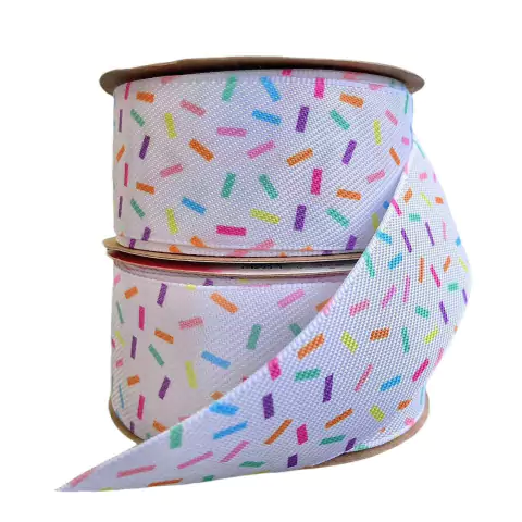 FITA SINIMBU JEANS ESTAMPADA GRANULADO COLORIDO - 38MM