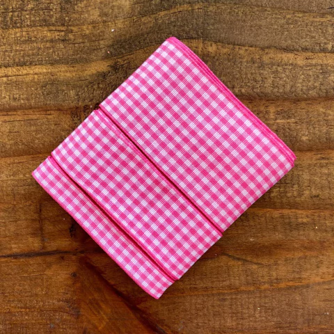 KIT FITA XADREZ ROSA (MELAÇO) - 2 METROS DE CADA