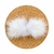MEIO POMPOM BIGODE BRANCO - 2 UNIDADES
