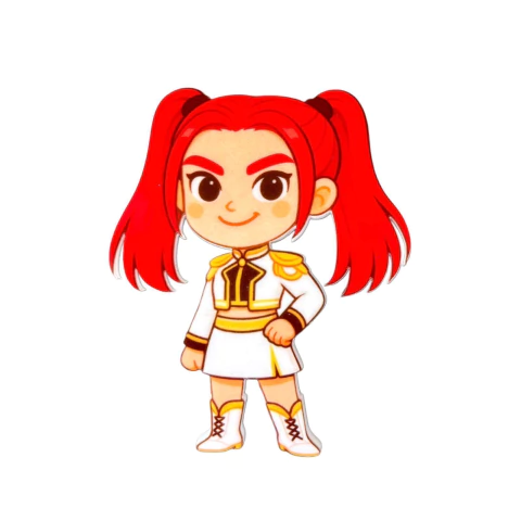 APLIQUE ACRÍLICO CURVADO MIRA (AS GUERREIRAS DO K-POP) - UNIDADE