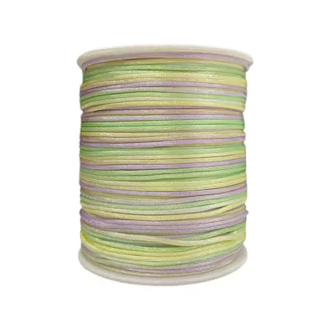 FIO DE SEDA RABO DE RATO MESCLADO CANDY (1MM) - 10 METROS