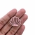 APLIQUE ACRÍLICO MINI CONCHA VAZADA ROSA (2,5) - 2 UNIDADES - comprar online