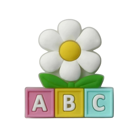 APLIQUE EMBORRACHADO MARGARIDA ABC CANDY - 2 UNIDADES