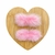 MEIO POMPOM BIGODE ROSA BEBÊ - 2 UNIDADES