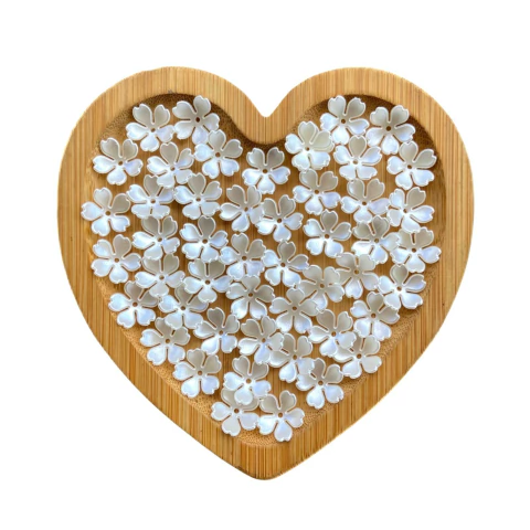 PASSANTE FLOR PEROLADA COM FURO - 50 UNIDADES