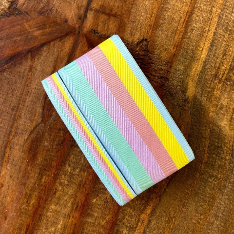 FITA LISTRADA CANDY COLOR (10MM + 38MM) - 2 METROS DE CADA