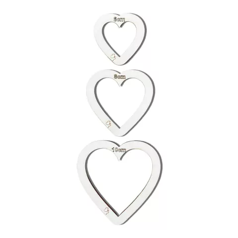 KIT MOLDE MDF CORAÇÃO - 3 UNIDADES