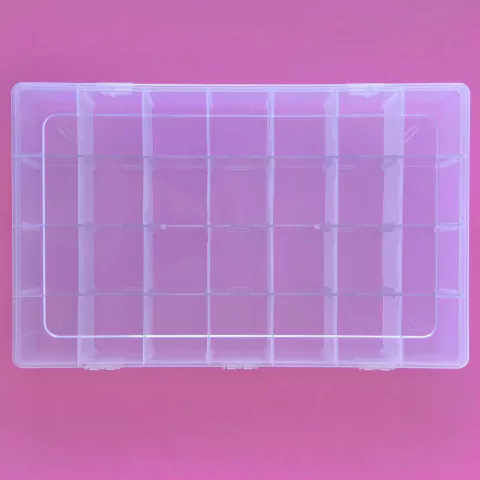 CAIXA ORGANIZADORA COM 28 DIVISÓRIAS - UNIDADE