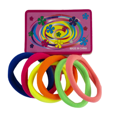 XUXINHA DE CABELO COLORIDA NEON - 6 UNIDADES