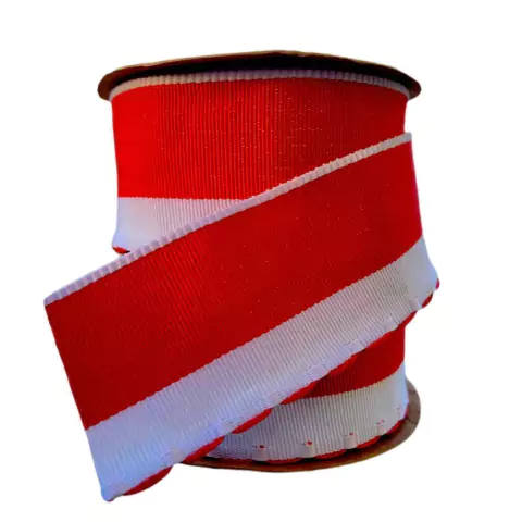 FITA DECORATIVA SINIMBU COM BORDA VERMELHA - 38MM