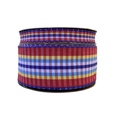 FITA SINIMBU XADREZ JUNINO AZUL - COR 04