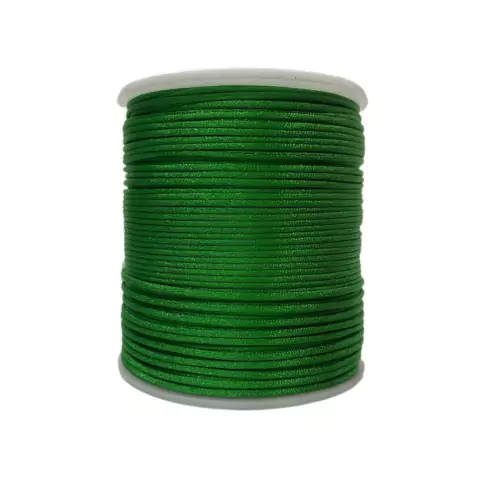 FIO DE SEDA RABO DE RATO VERDE BANDEIRA (1MM) - 10 METROS