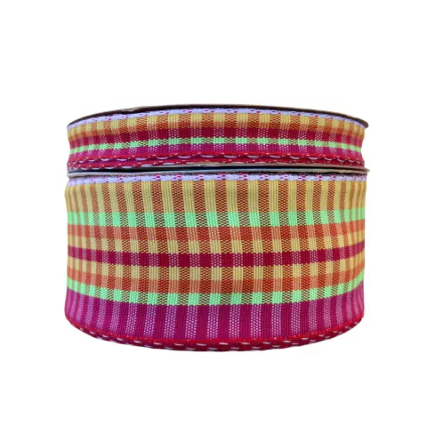 FITA SINIMBU XADREZ JUNINO AMARELO E VERMELHO - COR 02