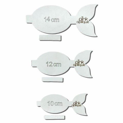 KIT MOLDE MDF CAUDA DE SEREIA - 3 UNIDADES