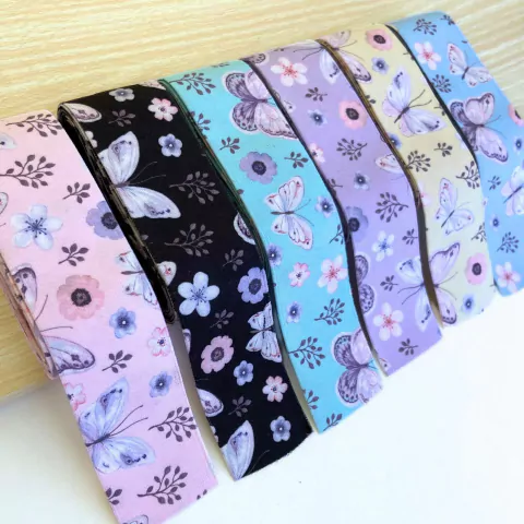 FITA AVELUDADA DUPLA FACE BORBOLETA (PRINCESS) 38MM - 2 METROS