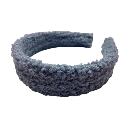 TIARA TEDDY (30MM) - AZUL BEBÊ- UNIDADE