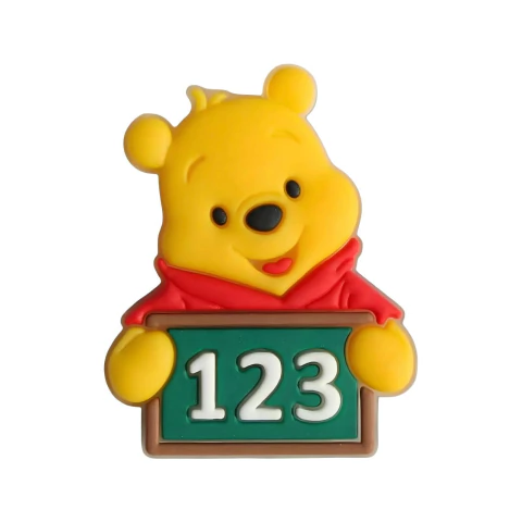 APLIQUE EMBORRACHADO ESCOLAR URSINHO POOH - 2 UNIDADES