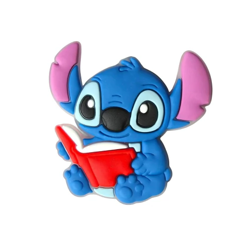 APLIQUE EMBORRACHADO ESCOLAR STITCH LIVRINHO - 2 UNIDADES