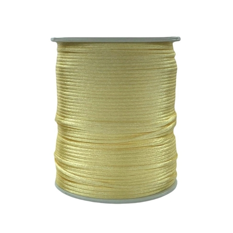 FIO DE SEDA RABO DE RATO AMARELO BEBÊ (1MM) - 10 METROS