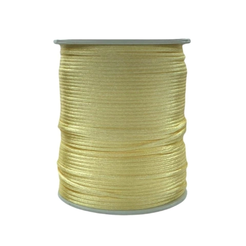 FIO DE SEDA RABO DE RATO AMARELO BEBÊ (1MM) - 10 METROS