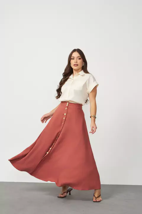 Saia longa com tapeta - comprar online