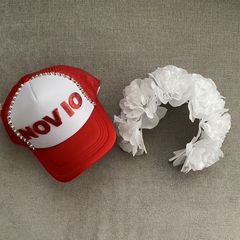 Combo novios Vincha Emma 3 + GORRA NOVIO