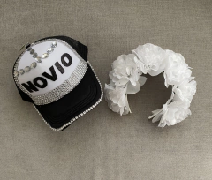 Combo novios Vincha Emma 3 + GORRA NOVIO