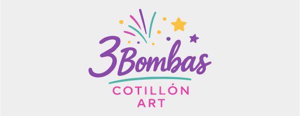 3 Bombas Cotillón Art