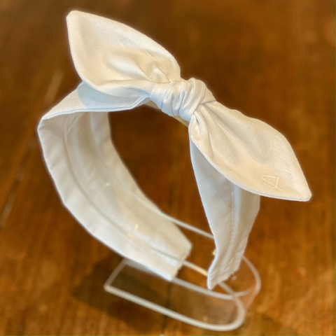 Tiara Turbante Branca