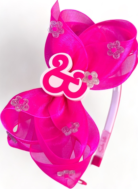 Tiara Laço Barbie Florzinhas