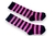 Meia Listras Bruxinha Pink (3/4 longa) - comprar online
