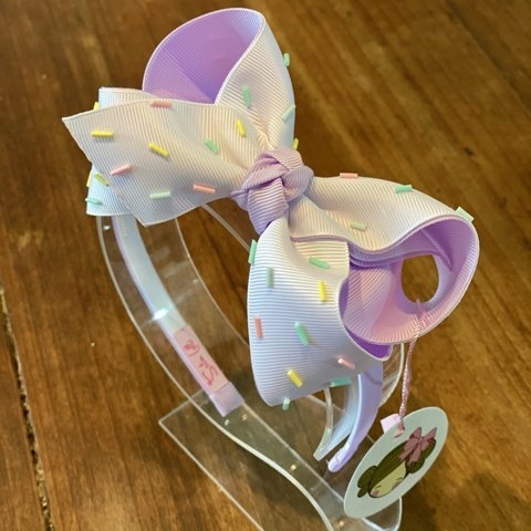 Tiara Laço Doçura Lilás