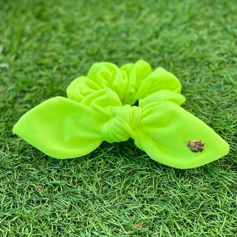 Scrunchie Verão Luxo (Amarelo Neon)