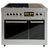 Cocina Gas/Eléctrica Morelli Dupplo 6 Hornallas 100cm - Puerta Visor