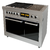 Cocina Gas/Eléctrica Morelli Dupplo 6 Hornallas 100cm - Puerta Visor - comprar online