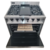 Cocina Kokken 4 hornallas con parrilla y plancha 76cm - Puerta Ciega - comprar online