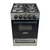 Cocina industrial Sol Real 53cm 4 hornallas Acero Inoxidable gas natural - Puerta Visor