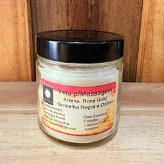 Vela para massagem corporal Rose Gold, Groselha Negra & Ozônio 355gr