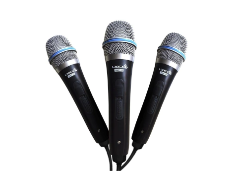 Kit Microfone Lyco Sm10p3 C/ 3 Peças C/ Cabo e Suporte (8783)