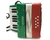 Acordeon Infantil Turbinho 104rg Vermelho e Verde 8 Baixos (278) na internet
